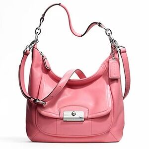 Coach Pink Leather Shoulder Bag